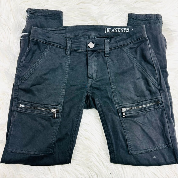 Blank NYC Pants - Blank NYC Black Cargo Skinny Pants
